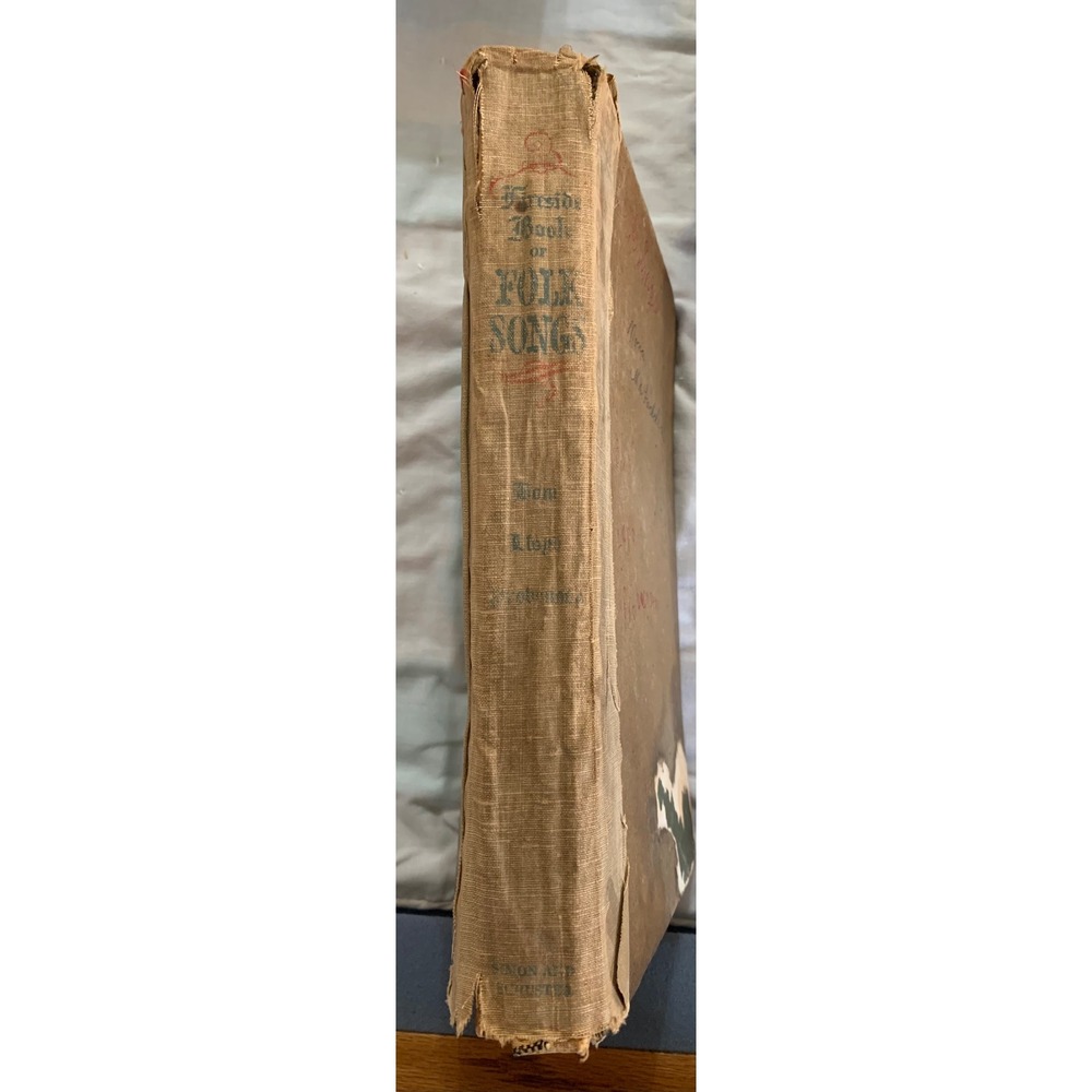 Fireside Book of Folk Songs Vintage Hardcover Music Collection